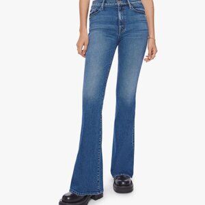 NWOT Mother The Super Cruiser Smashing Banjos Flare Jeans 28